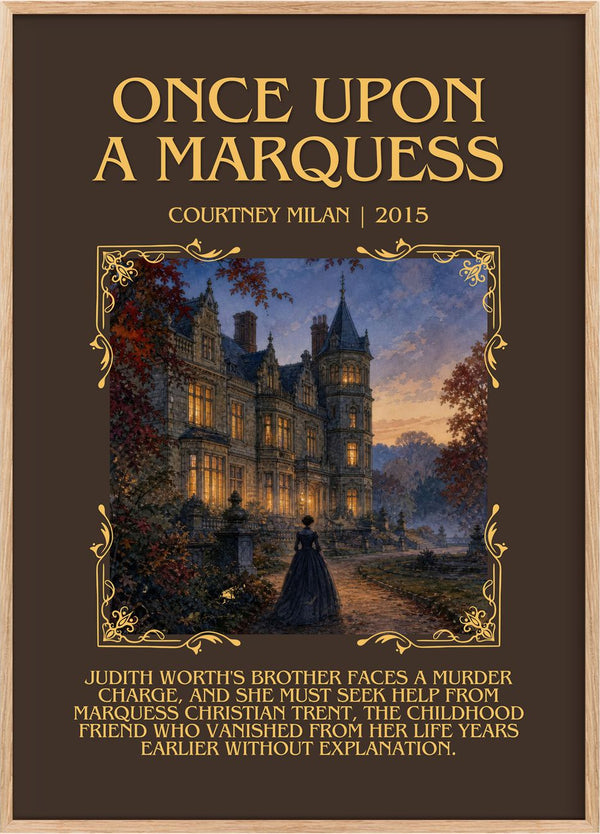 Once Upon a Marquess Minimalist Book Poster by Courtney Milan