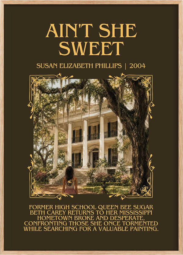 Ain't She Sweet Minimalist Book Poster by Susan Elizabeth Phillips