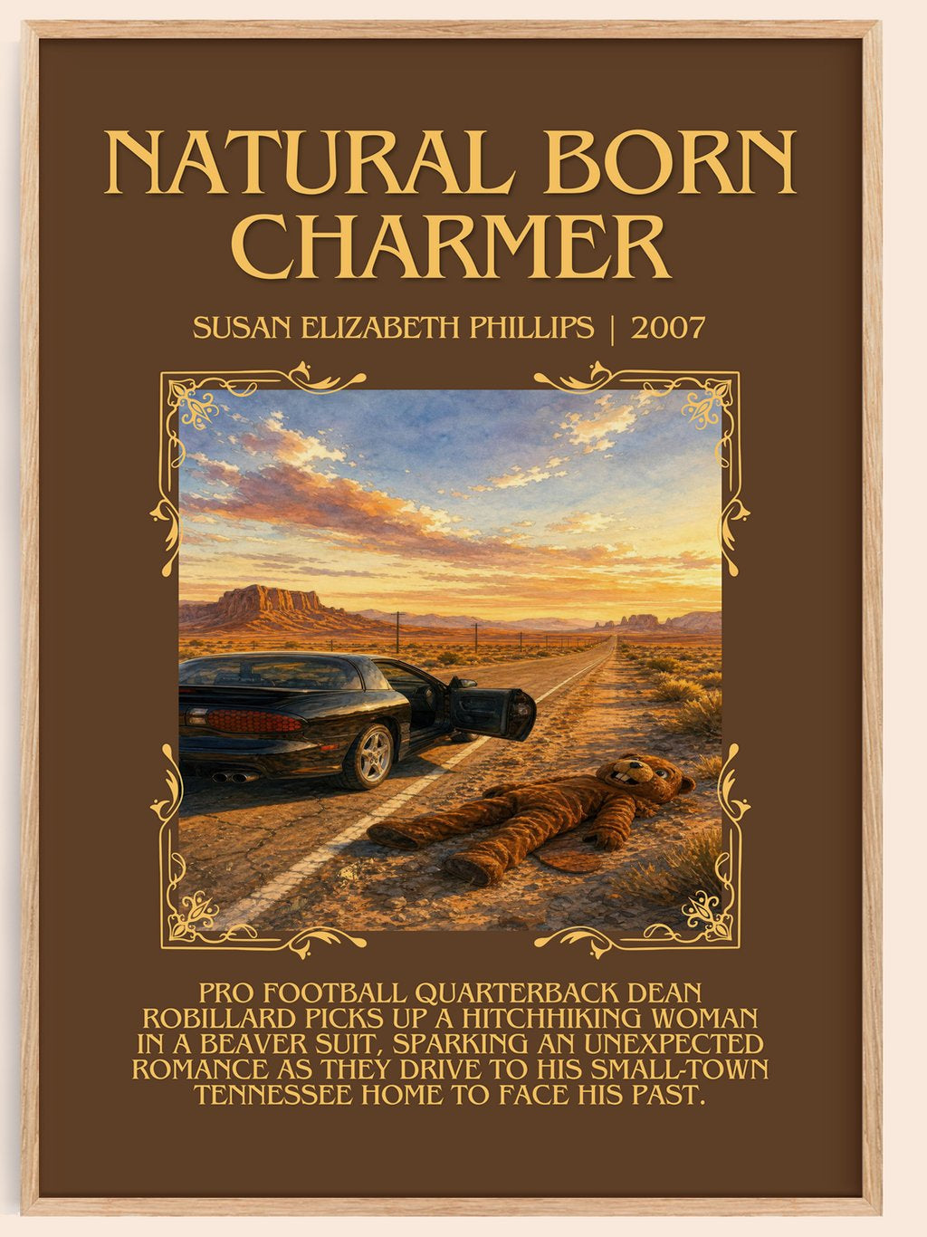 Natural Born Charmer Minimalist Book Poster by S. Phillips – book poster