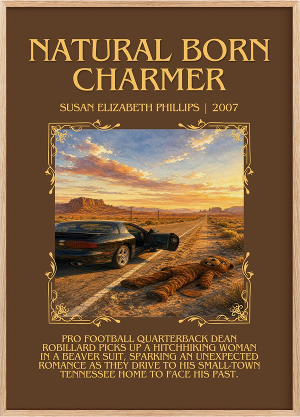 Natural Born Charmer Minimalist Book Poster by S. Phillips