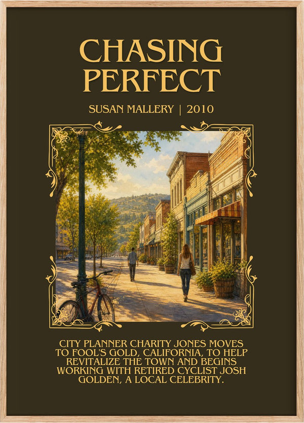 Chasing Perfect Minimalist Book Poster by Susan Mallery