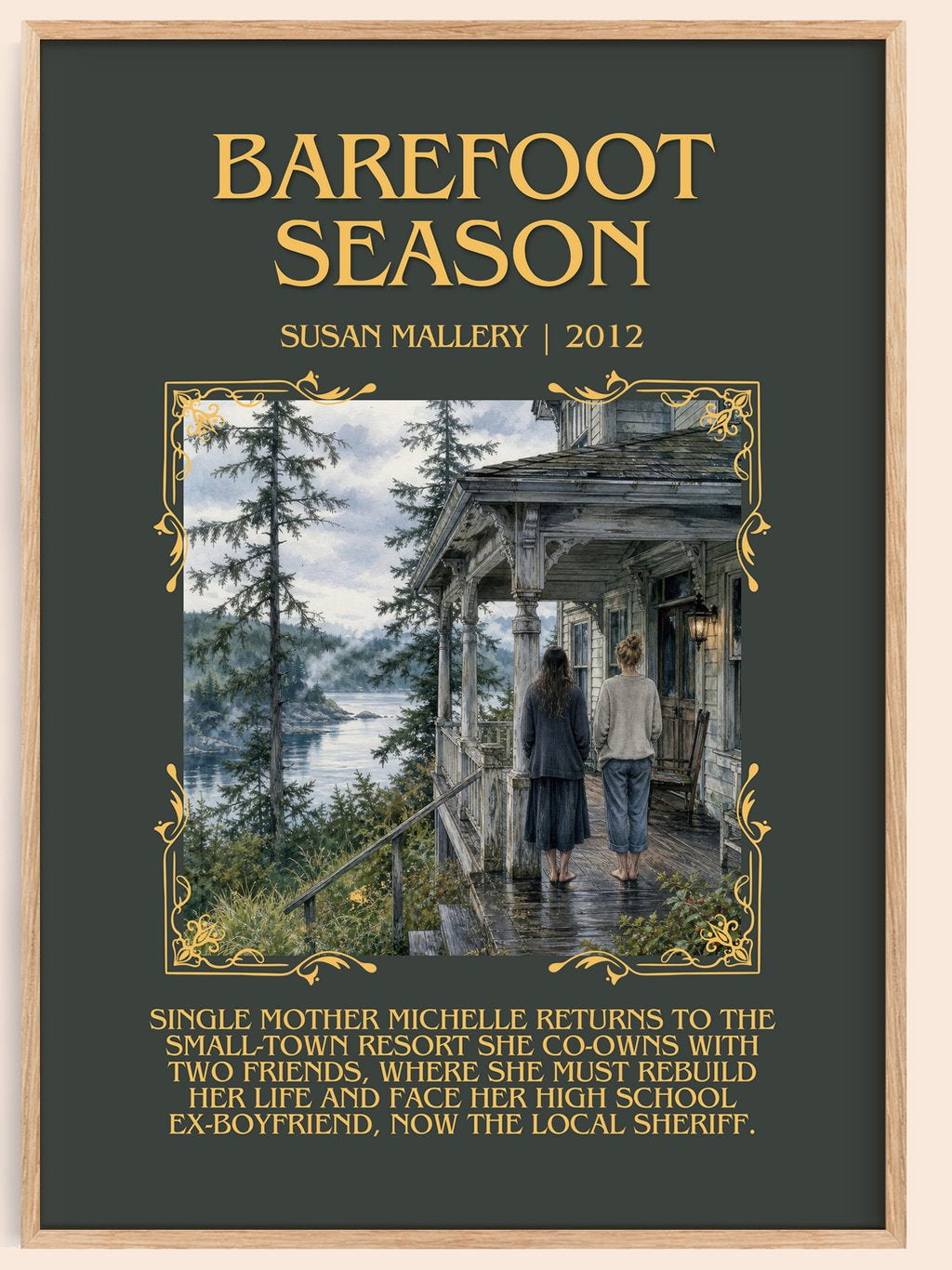 Barefoot Season Minimalist Book Poster by Susan Mallery – book poster