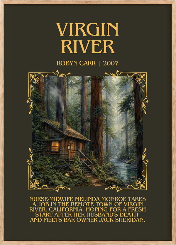 Virgin River Minimalist Book Poster by Robyn Carr