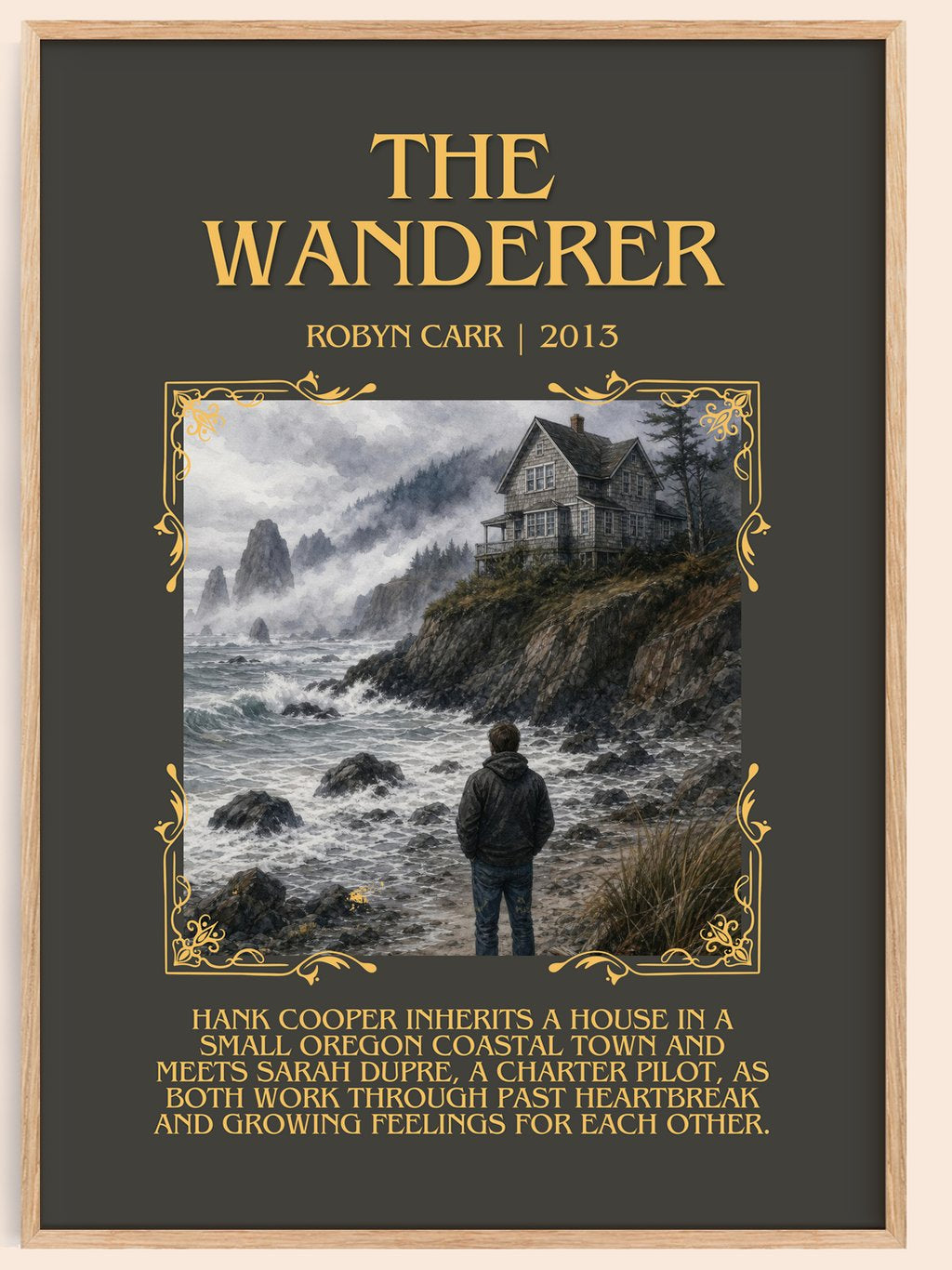 The Wanderer Minimalist Book Poster by Robyn Carr – book poster