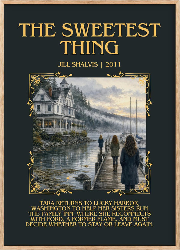 The Sweetest Thing Minimalist Book Poster by Jill Shalvis