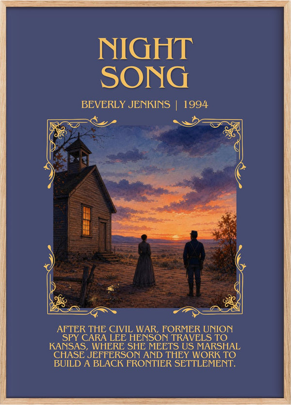 Night Song Minimalist Book Poster by Beverly Jenkins