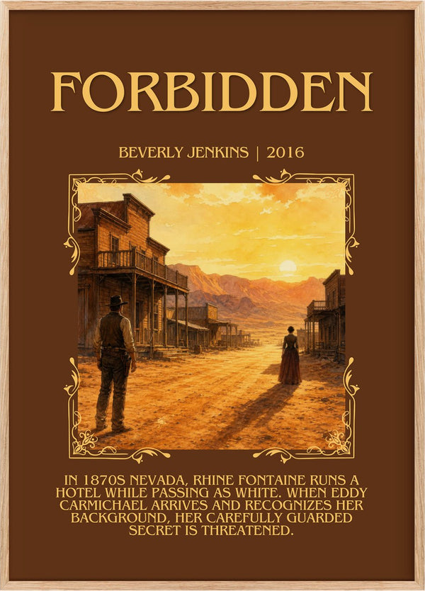 Forbidden Minimalist Book Poster by Beverly Jenkins