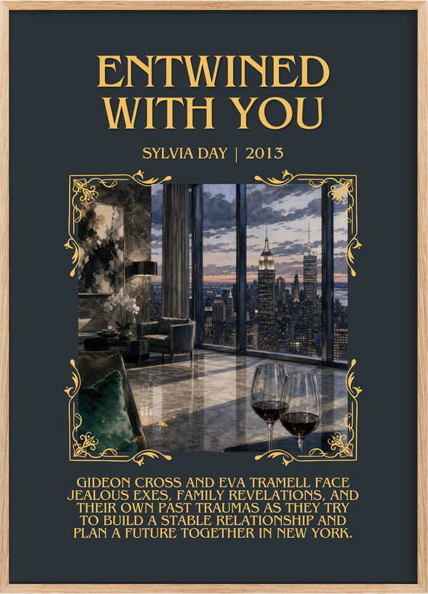 Entwined with You Minimalist Book Poster by Sylvia Day