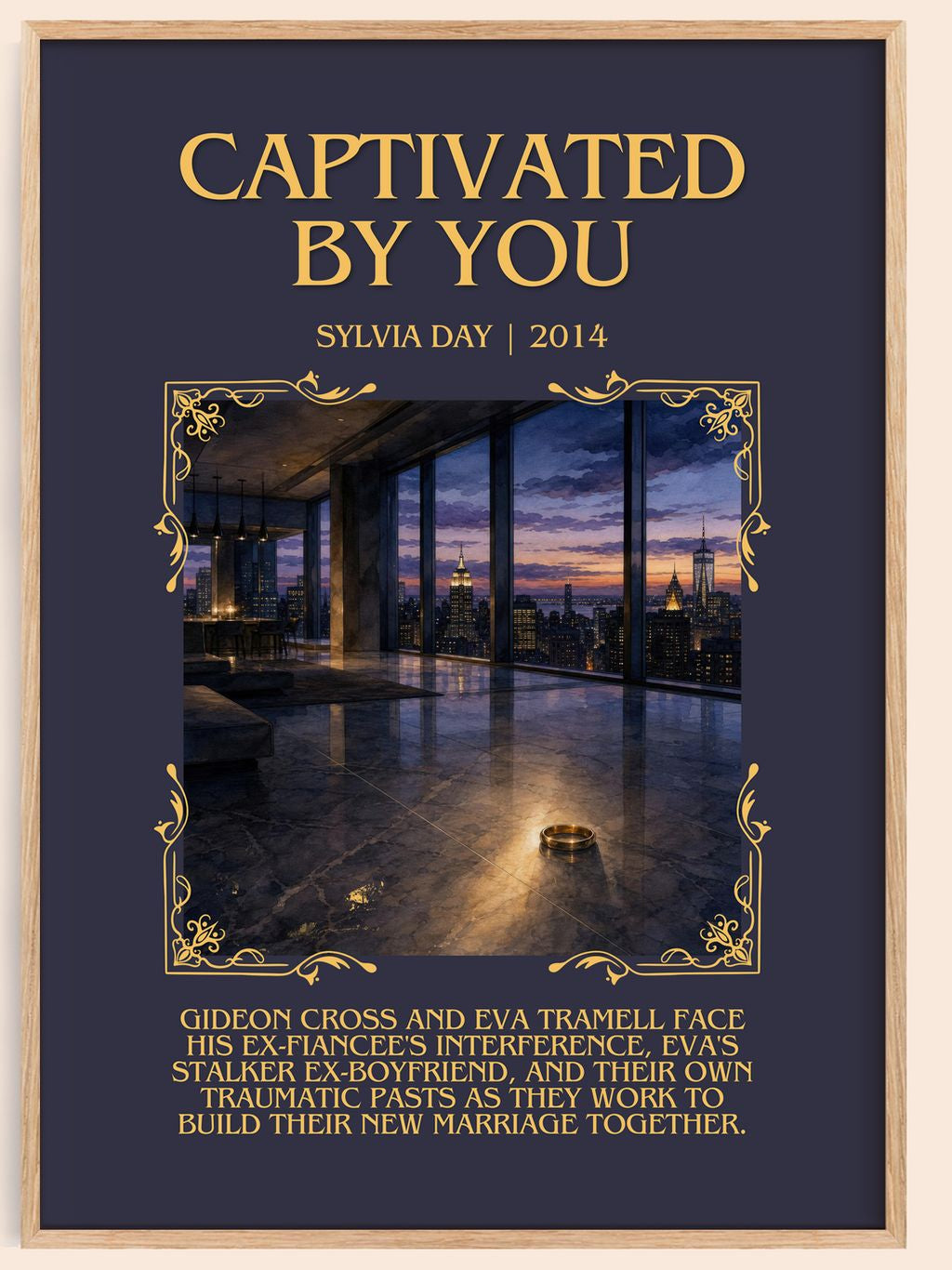 Captivated by You Minimalist Book Poster by Sylvia Day – book poster
