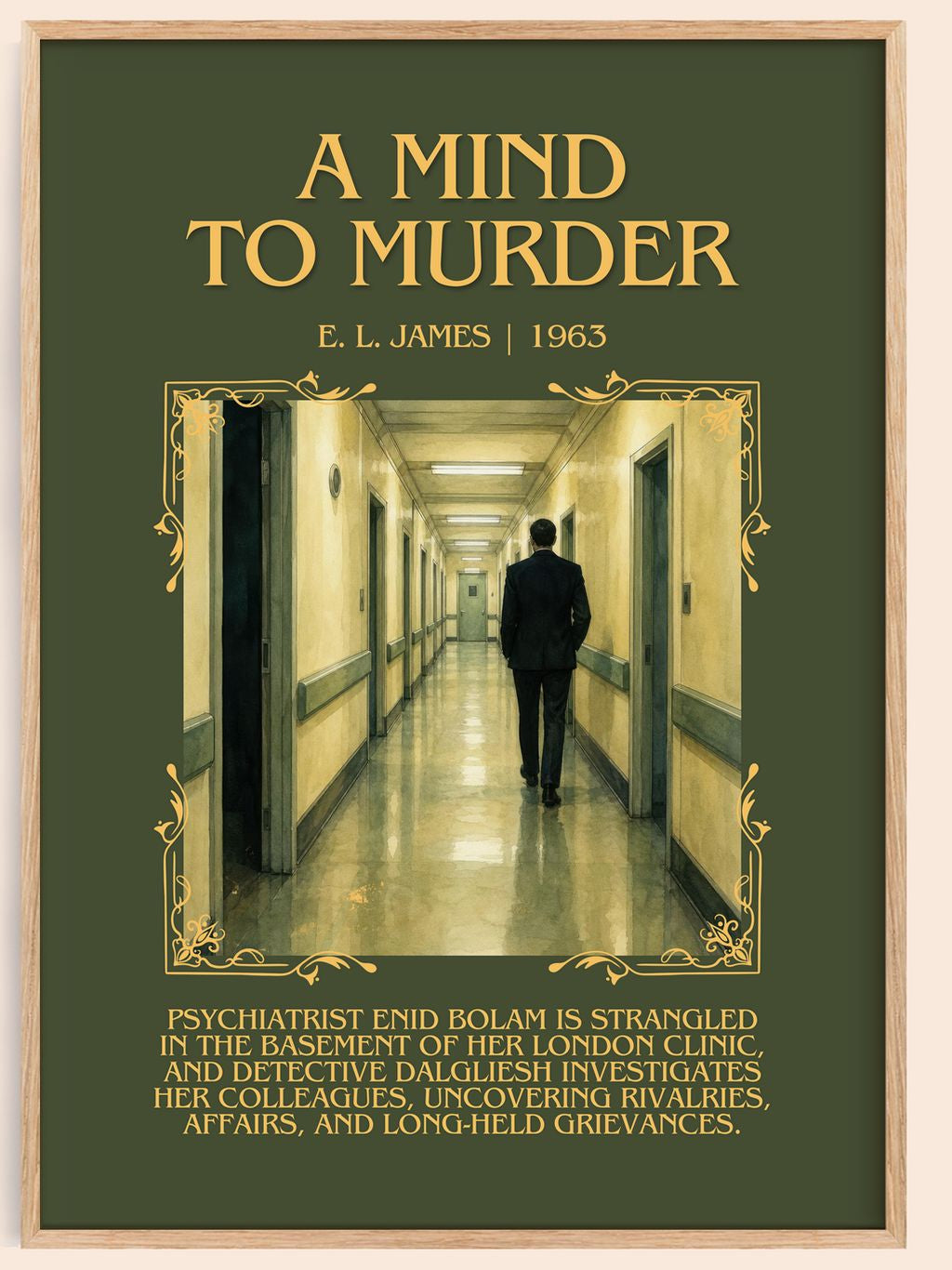 A Mind to Murder Minimalist Book Poster by E. L. James – book poster