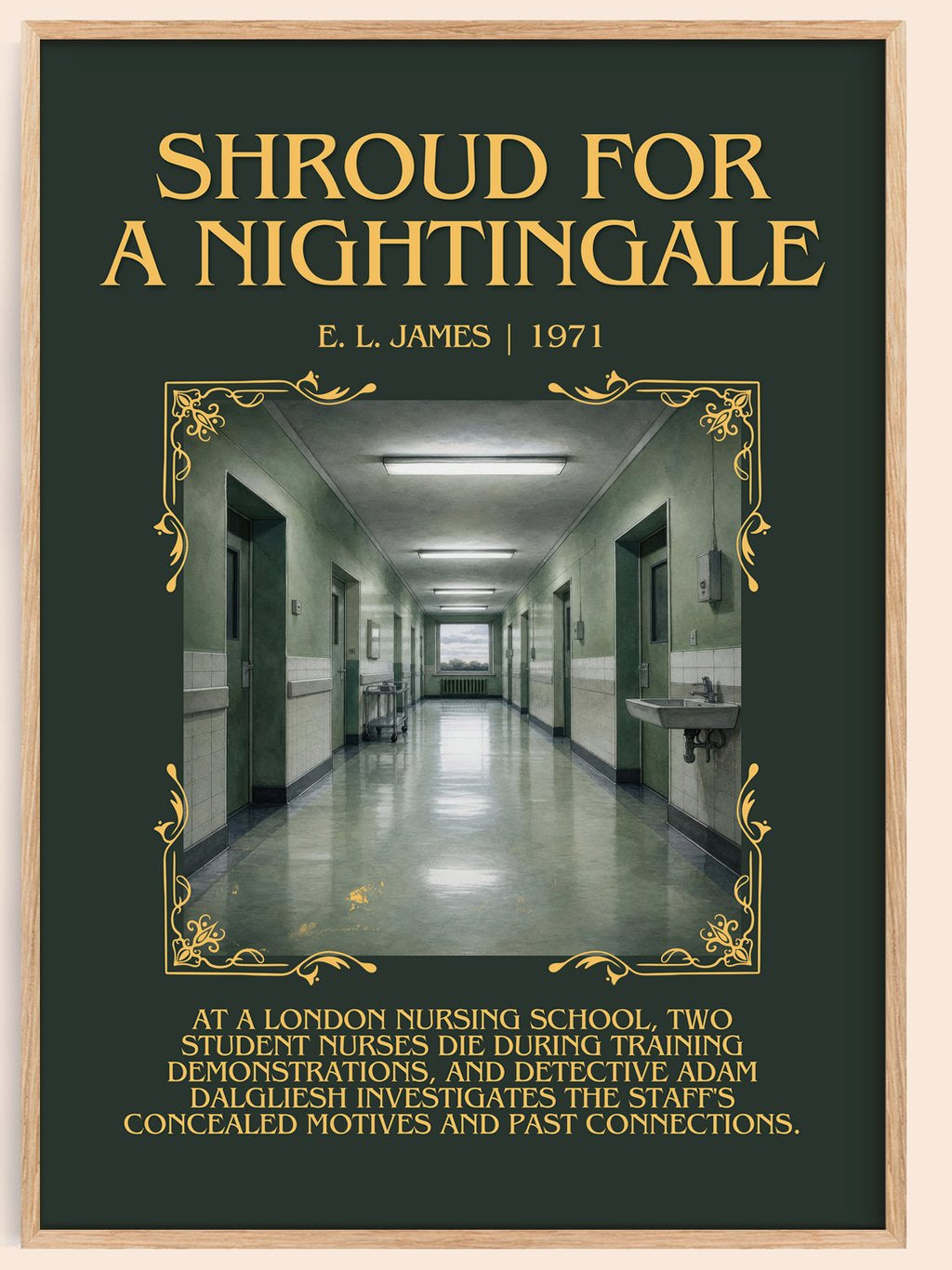 Shroud for a Nightingale Minimalist Book Poster by E. L. James – book poster