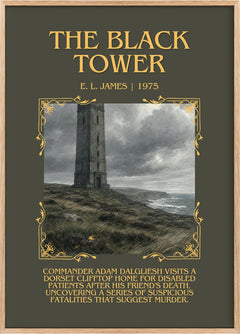 The Black Tower Minimalist Book Poster by E. L. James