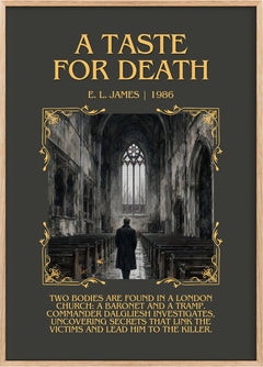 A Taste for Death Minimalist Book Poster by E. L. James