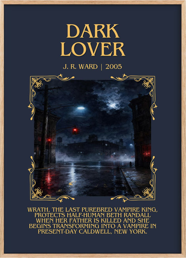 Dark Lover Minimalist Book Poster by J. R. Ward