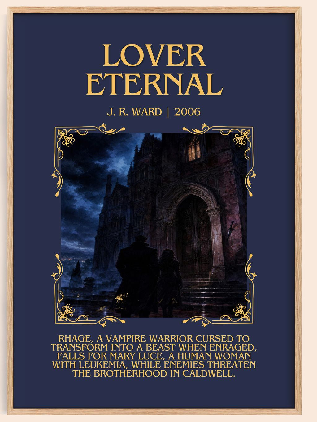 Lover Eternal Minimalist Book Poster by J. R. Ward – book poster