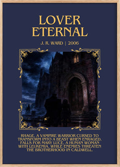 Lover Eternal Minimalist Book Poster by J. R. Ward