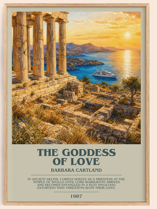 The Goddess Of Love Bookish Wall Art by Barbara Cartland