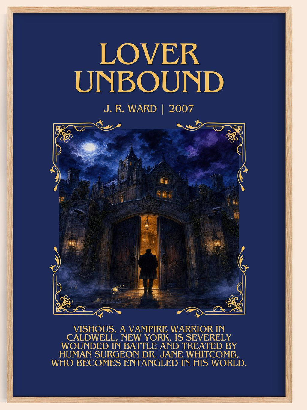 Lover Unbound Minimalist Book Poster by J. R. Ward – book poster