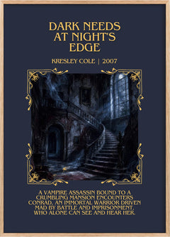 Dark Needs at Night's Edge Minimalist Book Poster by Kresley Cole