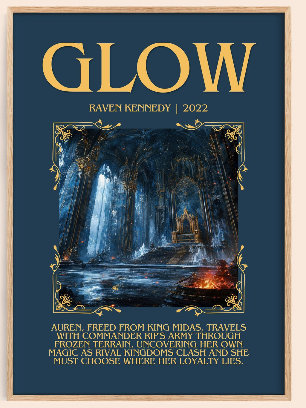 Glow Minimalist Book Poster by Raven Kennedy – book poster