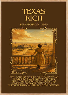 Texas Rich Minimalist Book Poster by Fern Michaels