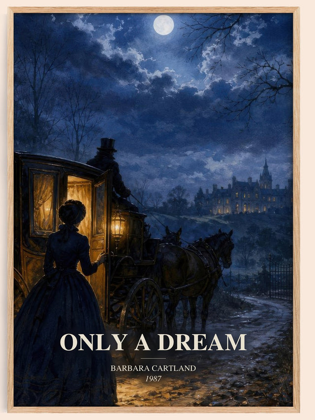 Only A Dream Book Watercolour Illustration by Barbara Cartland