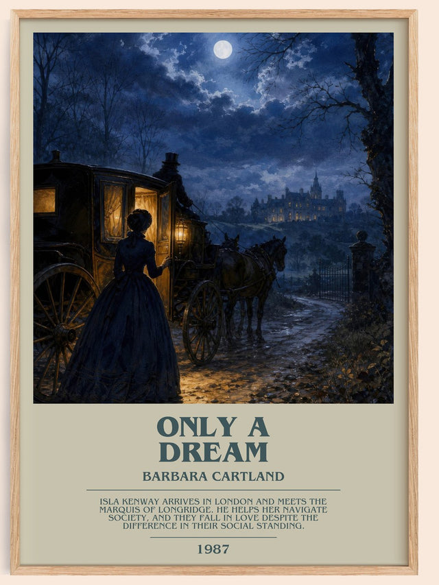 Only A Dream Bookish Wall Art by Barbara Cartland