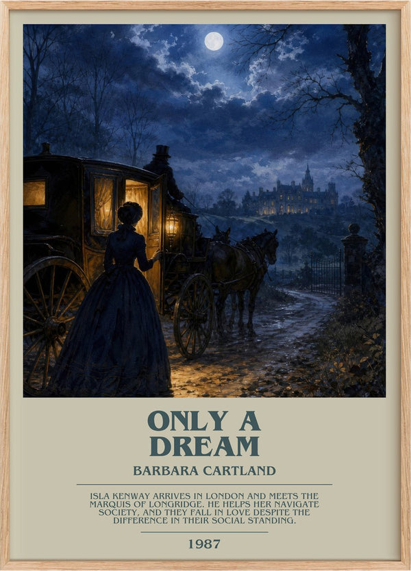 Only A Dream Bookish Wall Art by Barbara Cartland