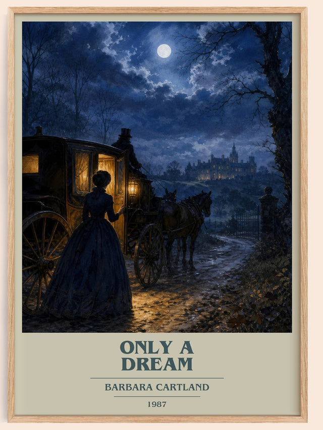 Only A Dream Book Cover Poster by Barbara Cartland