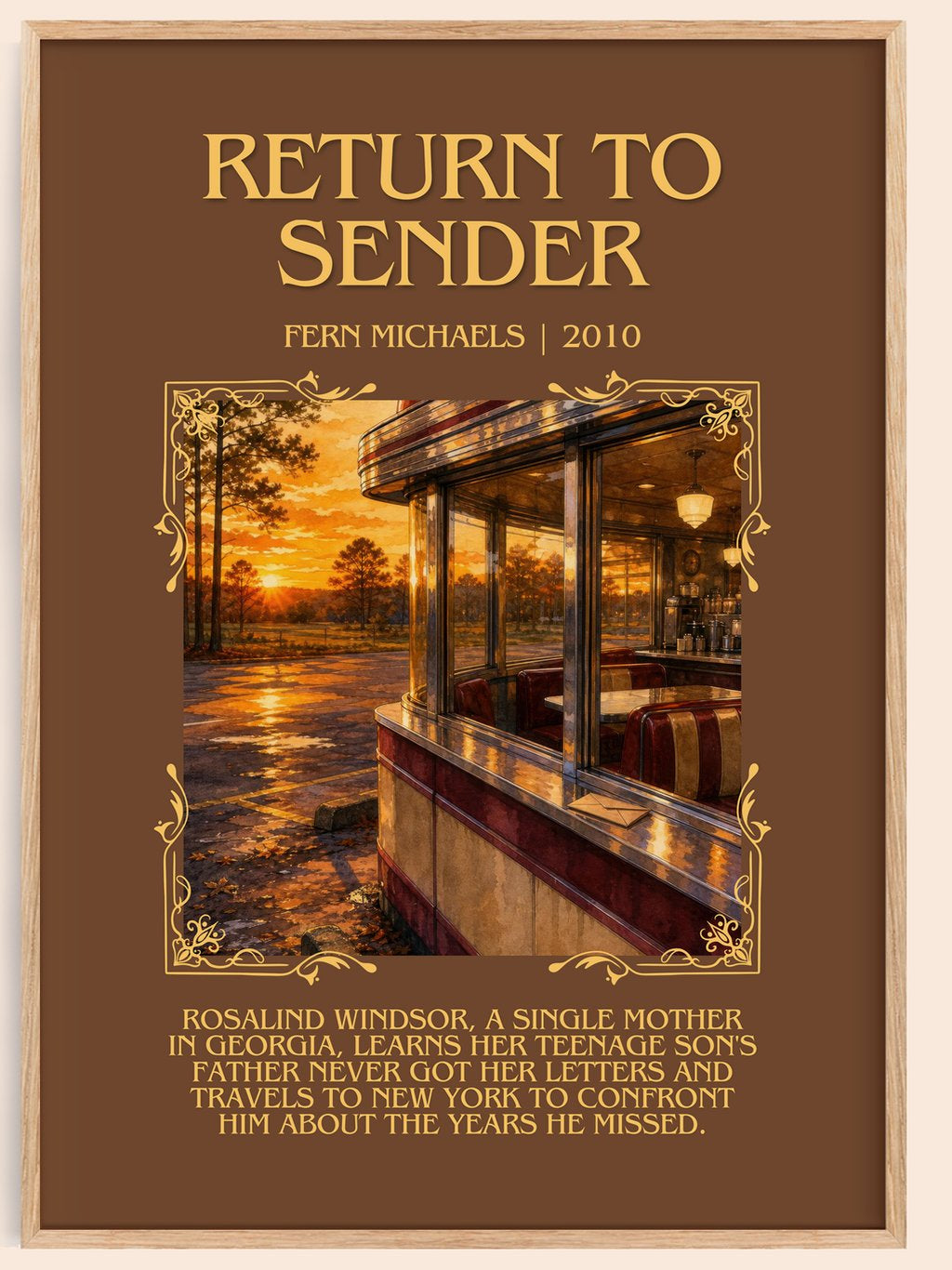 Return to Sender Minimalist Book Poster by Fern Michaels – book poster