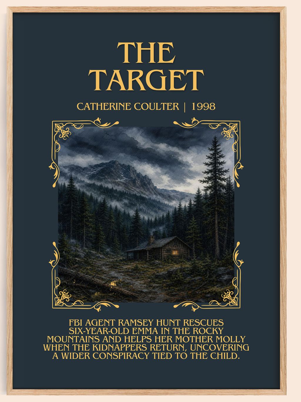 The Target Minimalist Book Poster by Catherine Coulter – book poster