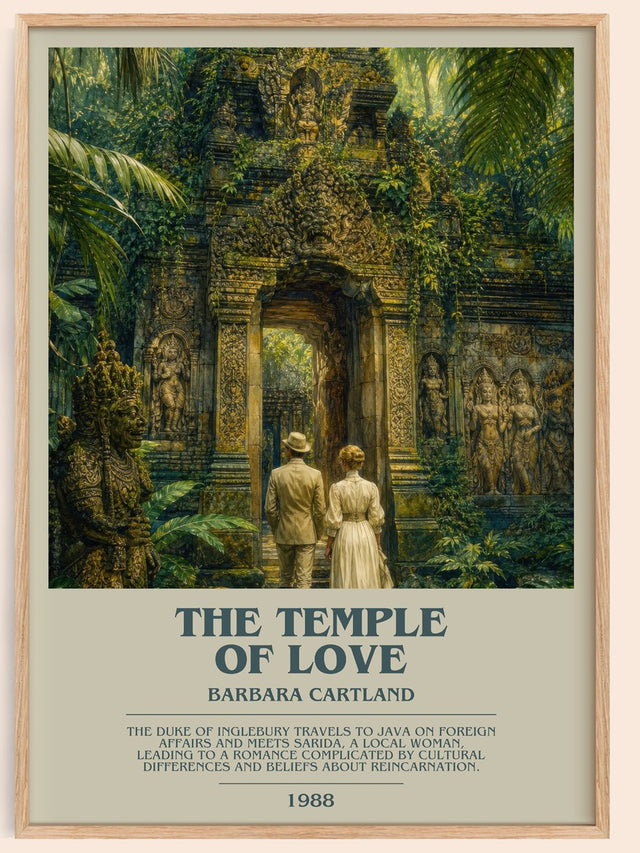 The Temple Of Love Bookish Wall Art by Barbara Cartland
