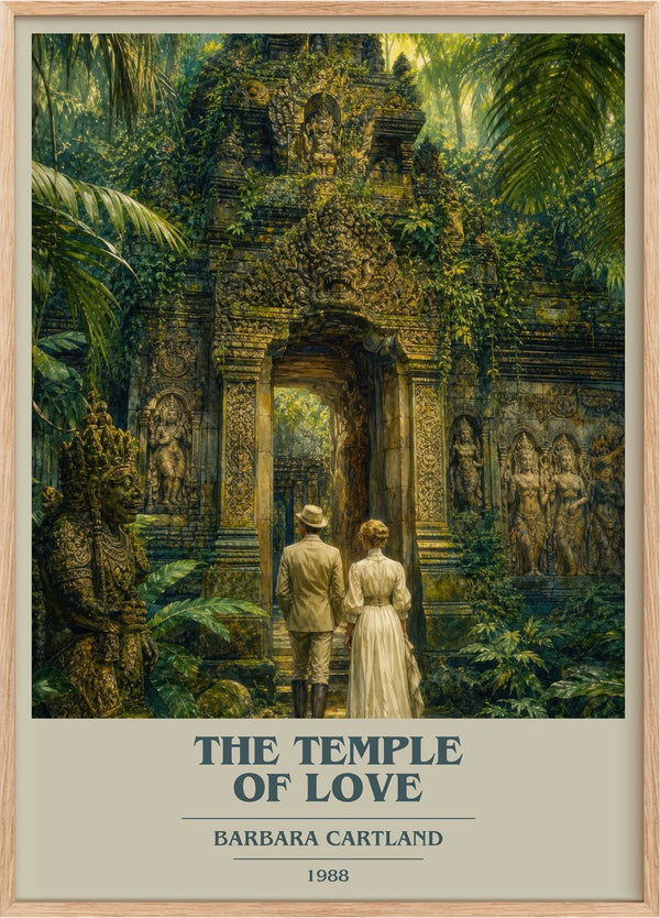 The Temple Of Love Book Cover Poster by Barbara Cartland