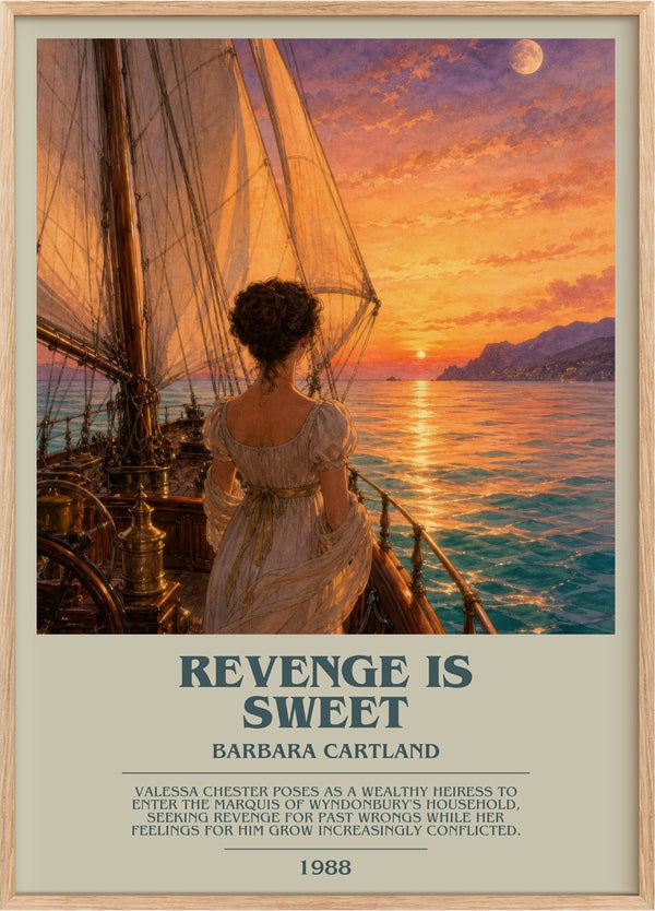 Revenge Is Sweet Bookish Wall Art by Barbara Cartland