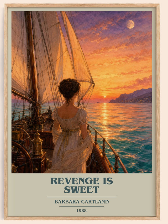 Revenge Is Sweet Book Cover Poster by Barbara Cartland