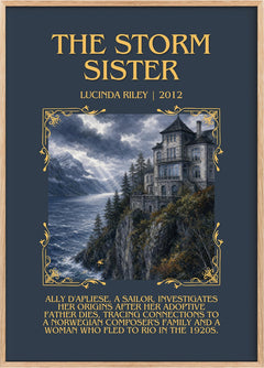 The Storm Sister Minimalist Book Poster by Lucinda Riley
