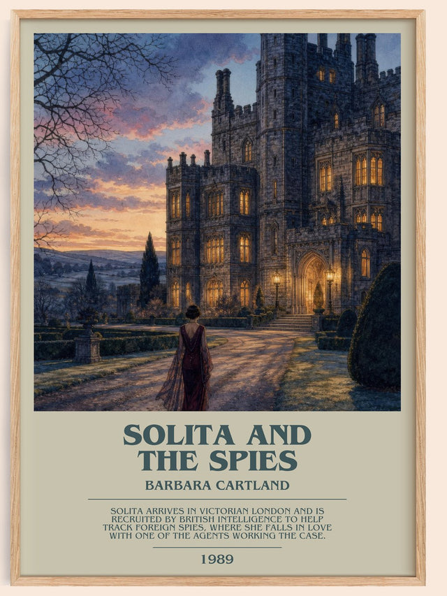 Solita And The Spies Bookish Wall Art by Barbara Cartland