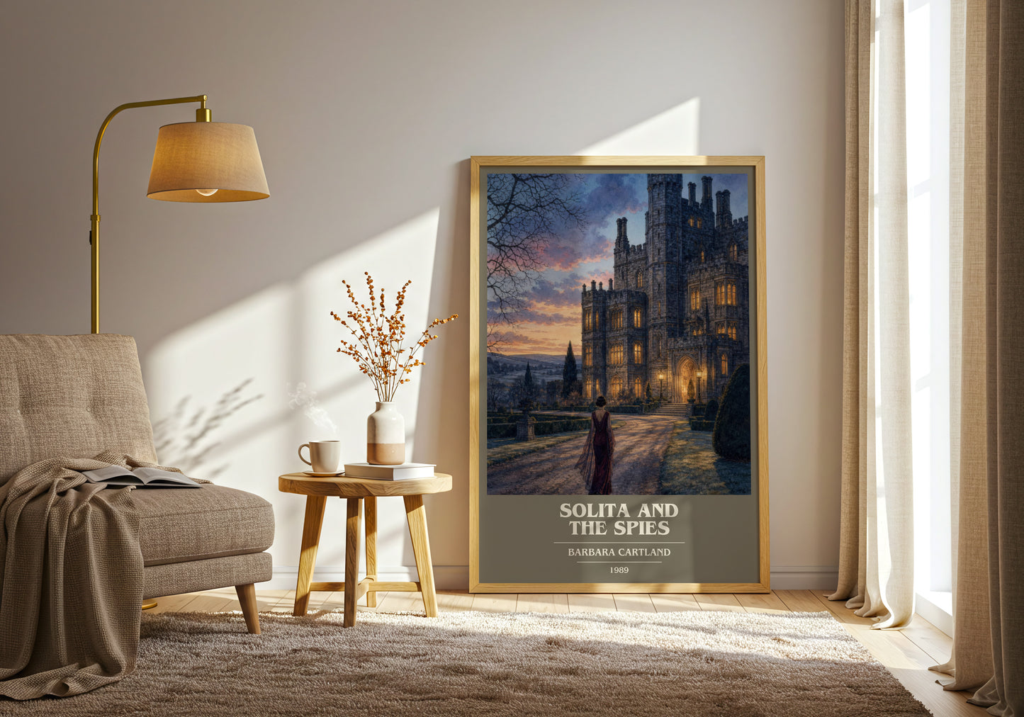 Solita And The Spies book cover print on bookshelf – Barbara Cartland fan gift