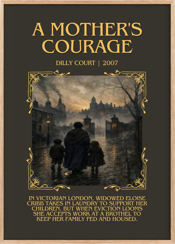 A Mother's Courage Minimalist Book Poster by Dilly Court