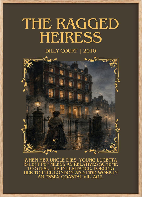 The Ragged Heiress Minimalist Book Poster by Dilly Court