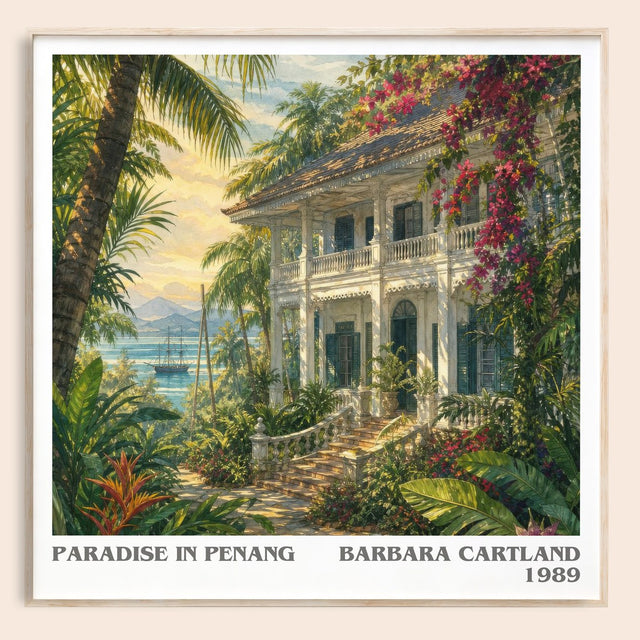 Paradise In Penang Literary Art Print by Barbara Cartland