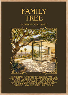 Family Tree Minimalist Book Poster by Susan Wiggs