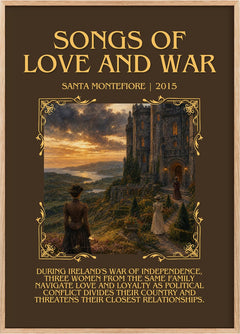 Songs of Love and War Minimalist Book Poster by Santa Montefiore