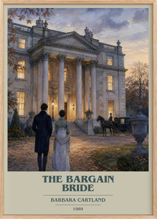 The Bargain Bride Book Cover Poster by Barbara Cartland