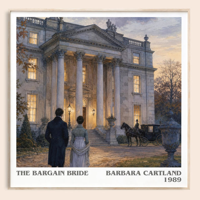The Bargain Bride Literary Art Print by Barbara Cartland
