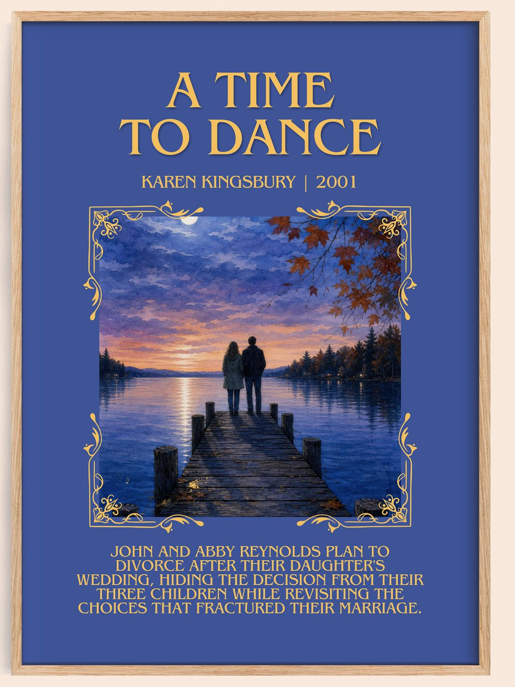 A Time to Dance Minimalist Book Poster by Karen Kingsbury – book poster