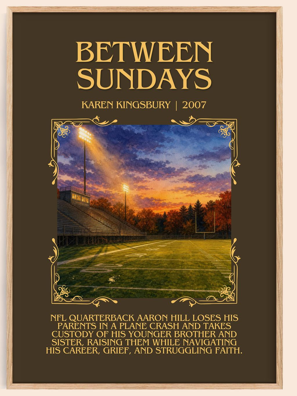 Between Sundays Minimalist Book Poster by Karen Kingsbury – book poster