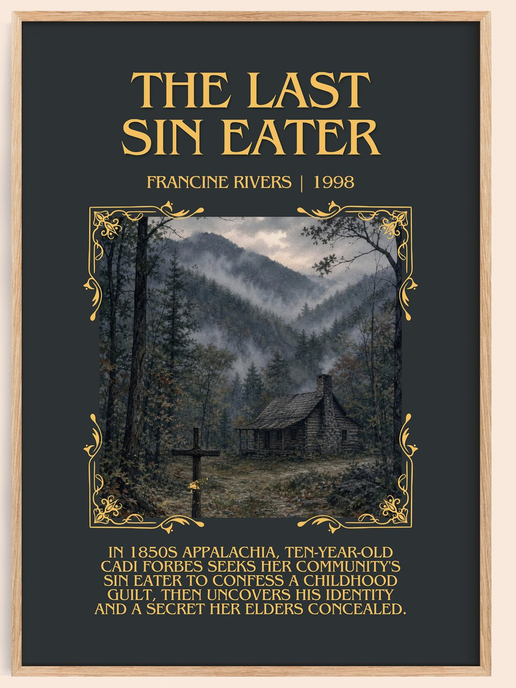 The Last Sin Eater Minimalist Book Poster by Francine Rivers – book poster