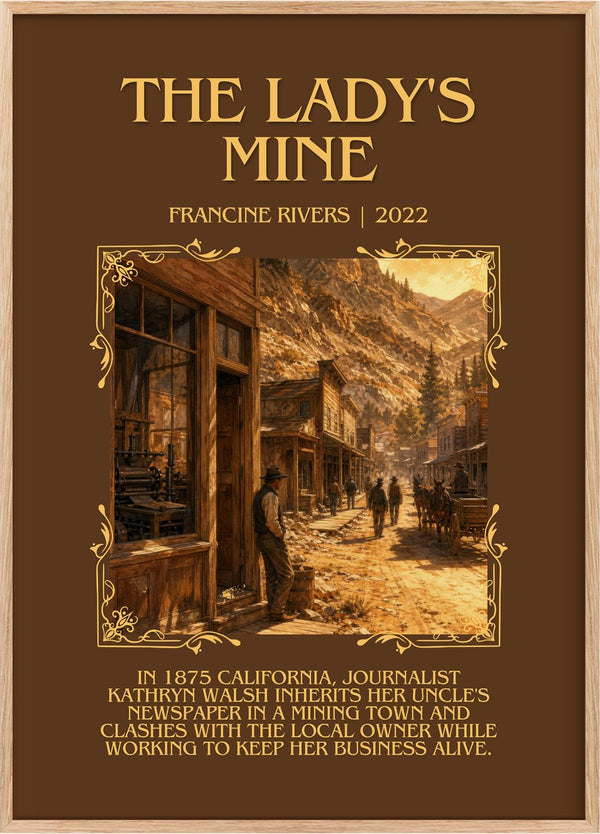 The Lady's Mine Minimalist Book Poster by Francine Rivers