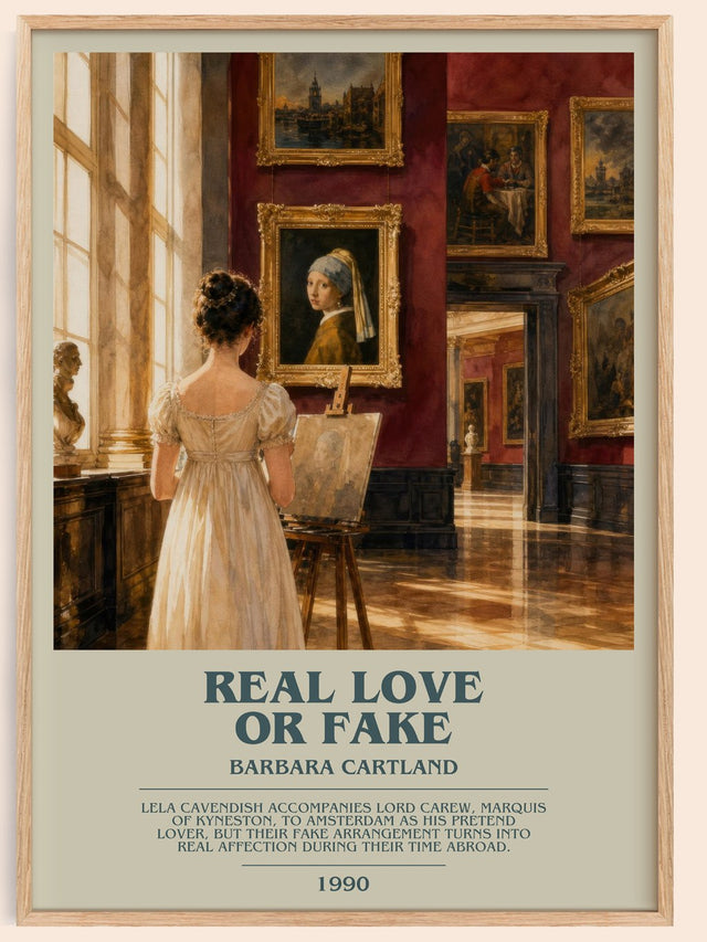 Real Love Or Fake Bookish Wall Art by Barbara Cartland